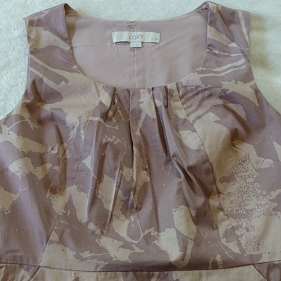 Loft Lavender and Dusty Pink Midi Dress - Picture 4 of 8